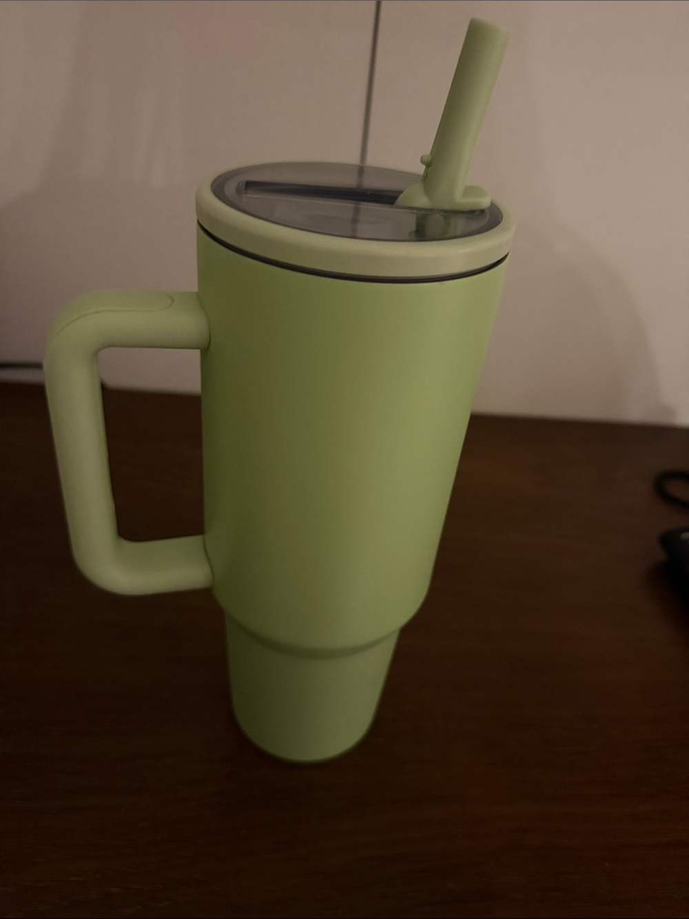 Green 'JOY' Tumbler with Teddy Graphic NIP - Picture 2 of 5